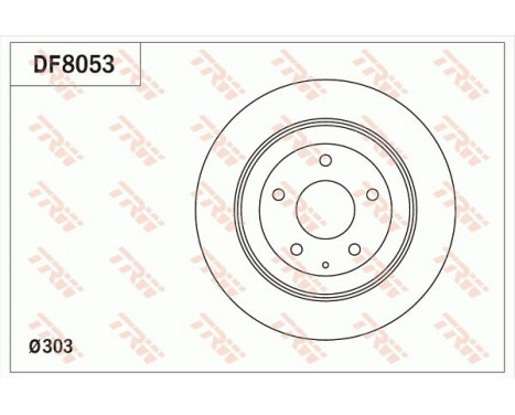 Brake Disc DF8053 TRW