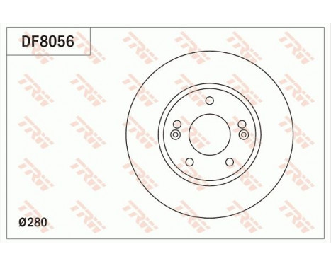 Brake Disc DF8056 TRW