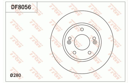 Brake Disc DF8056 TRW