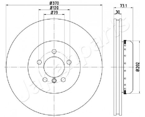 Brake Disc DI-0116 Japanparts