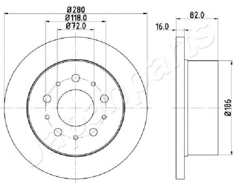 Brake Disc DP-0609 Japanparts