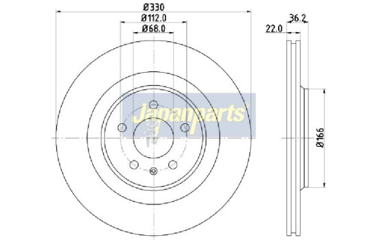 Brake Disc DP-0910 Japanparts