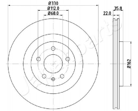 Brake Disc DP-0911 Japanparts