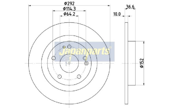 Brake Disc DP-427 Japanparts