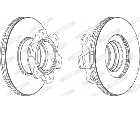 Brake disc FCR209A Ferodo, Image 2
