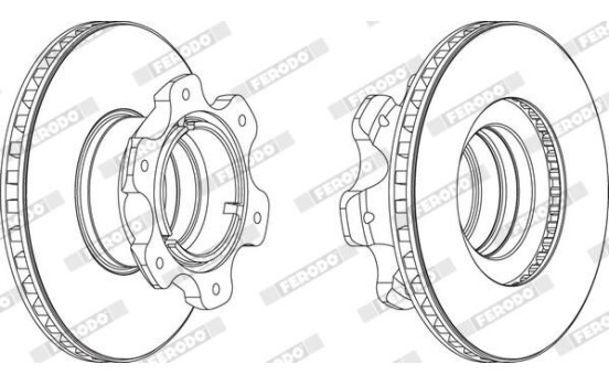 Brake disc FCR209A Ferodo, Image 2