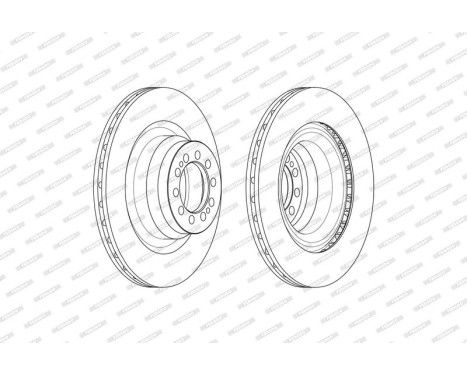 Brake disc FCR371A Ferodo, Image 2
