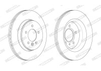 Brake disc FCR381A Ferodo