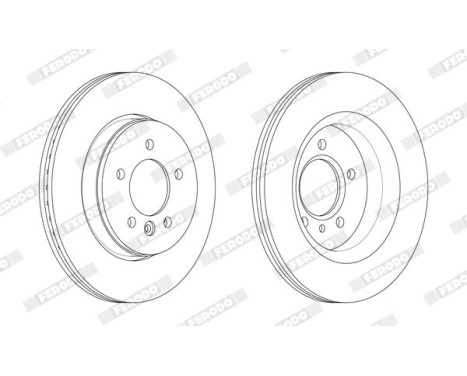Brake disc FCR381A Ferodo