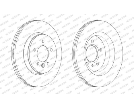 Brake disc FCR381A Ferodo, Image 2
