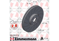Brake disc FORMULA F 150.2957.32 Zimmermann