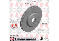 Brake Disc FORMULA F COAT Z 150.2913.32 Zimmermann