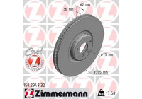 Brake Disc FORMULA F COAT Z 150.2947.32 Zimmermann