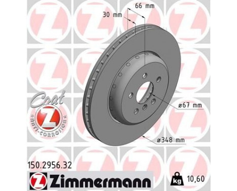 Brake Disc FORMULA F COAT Z 150.2956.32 Zimmermann