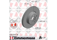Brake Disc FORMULA S COAT Z 400.5507.30 Zimmermann