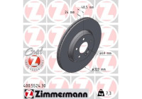 Brake disc FORMULA S COAT Z 400.5524.30 Zimmermann