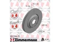 Brake Disc FORMULA Z BRAKE DISC 100.3364.75 Zimmermann