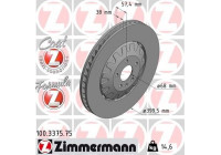 Brake Disc FORMULA Z BRAKE DISC 100.3375.75 Zimmermann