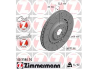 Brake Disc FORMULA Z BRAKE DISC 100.3380.70 Zimmermann