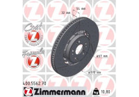 Brake disc FORMULA Z BRAKE DISC 400.5562.70 Zimmermann