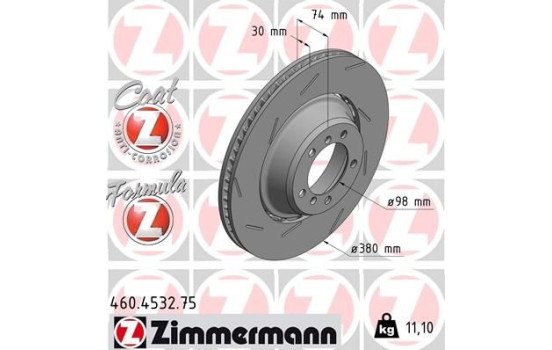 Brake Disc FORMULA Z BRAKE DISC 460.4532.75 Zimmermann