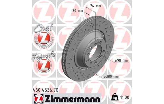 Brake Disc FORMULA Z BRAKE DISC 460.4536.70 Zimmermann