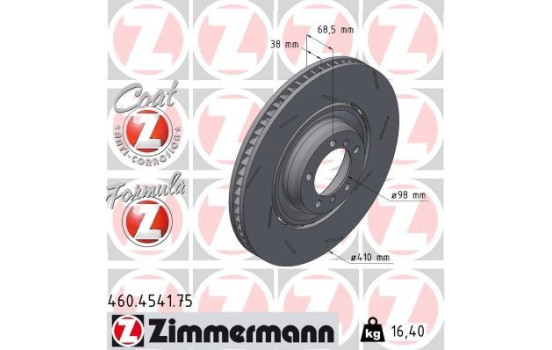 Brake disc FORMULA Z BRAKE DISC 460.4541.75 Zimmermann