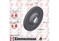 Brake disc FORMULA Z BRAKE DISC 460.4547.75 Zimmermann