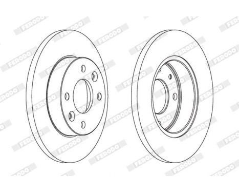 Brake Disc PREMIER Coat+ disc DDF055C Ferodo