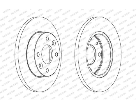 Brake Disc PREMIER Coat+ disc DDF055C Ferodo