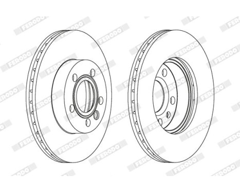 Brake Disc PREMIER Coat+ disc DDF1010C Ferodo