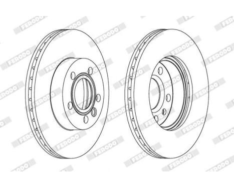 Brake Disc PREMIER Coat+ disc DDF1010C Ferodo