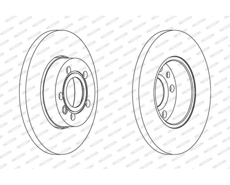 Brake Disc PREMIER Coat+ disc DDF1011C Ferodo, Image 2