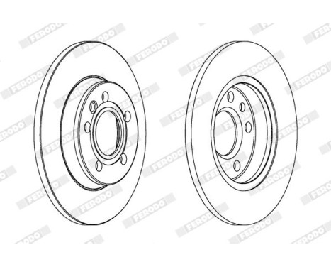 Brake Disc PREMIER Coat+ disc DDF1012C Ferodo