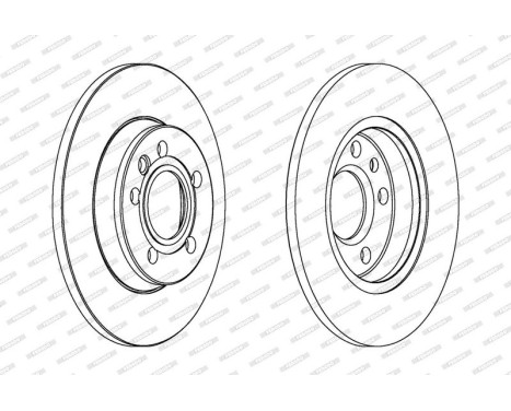 Brake Disc PREMIER Coat+ disc DDF1012C Ferodo