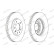 Brake Disc PREMIER Coat+ disc DDF1042C Ferodo, Thumbnail 2