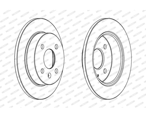 Brake Disc PREMIER Coat+ disc DDF1043C Ferodo