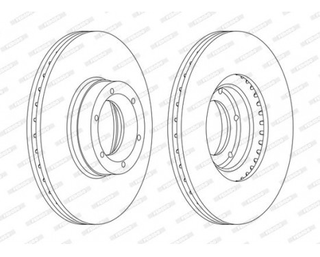 Brake Disc PREMIER Coat+ disc DDF1067C Ferodo