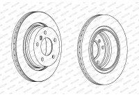 Brake Disc PREMIER Coat+ disc DDF1073C Ferodo