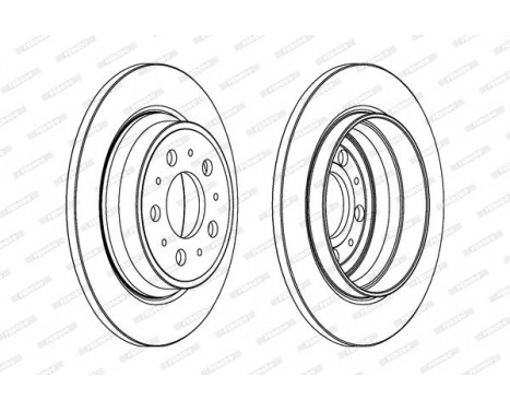 Brake Disc PREMIER Coat+ disc DDF1079C Ferodo