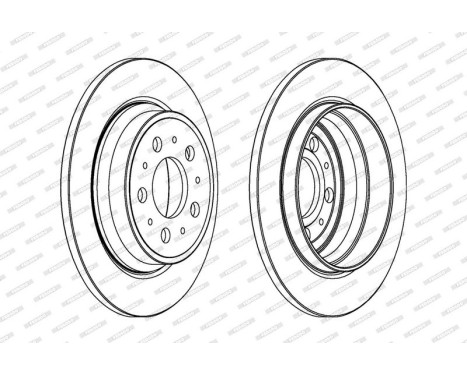 Brake Disc PREMIER Coat+ disc DDF1079C Ferodo, Image 2