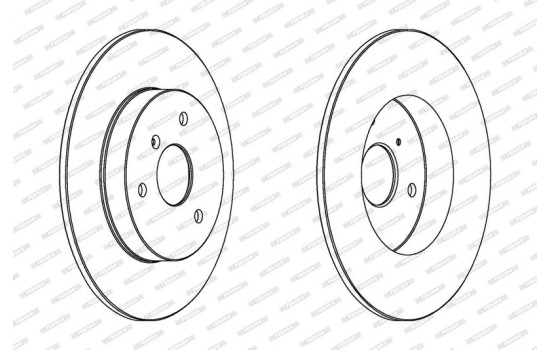 Brake Disc PREMIER Coat+ disc DDF1111C Ferodo