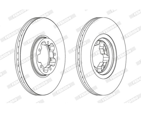 Brake Disc PREMIER Coat+ disc DDF1113C Ferodo