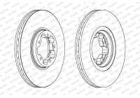 Brake Disc PREMIER Coat+ disc DDF1113C Ferodo