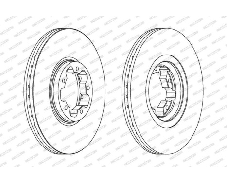Brake Disc PREMIER Coat+ disc DDF1113C Ferodo