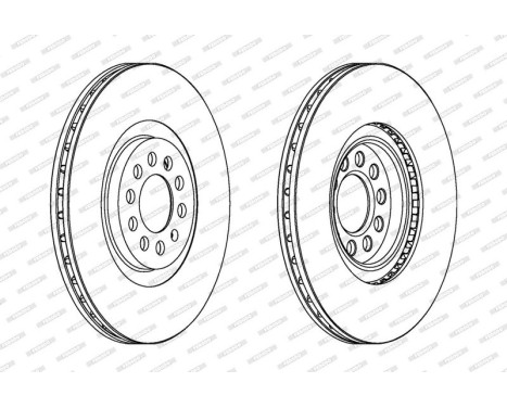 Brake Disc PREMIER Coat+ disc DDF1118C Ferodo, Image 2