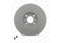 Brake Disc PREMIER Coat+ disc DDF1124C Ferodo