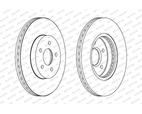 Brake Disc PREMIER Coat+ disc DDF1125C Ferodo