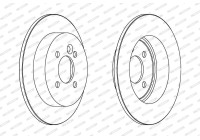 Brake Disc PREMIER Coat+ disc DDF1128C Ferodo