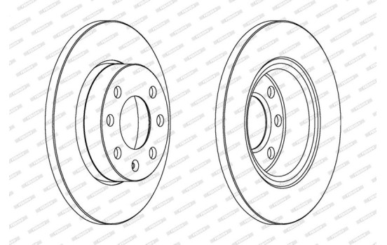 Brake Disc PREMIER Coat+ disc DDF1129C Ferodo, Image 2